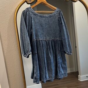 Free People Denim Get Obsessed Dress